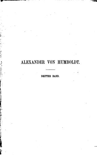 Cover for Alexander von Humboldt.