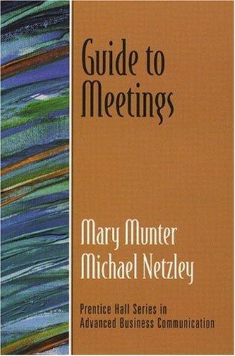 Cover for Guide to meetings