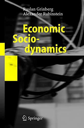 Cover for Economic Sociodynamics