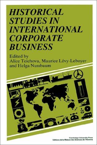 Cover for Historical Studies in International Corporate Business