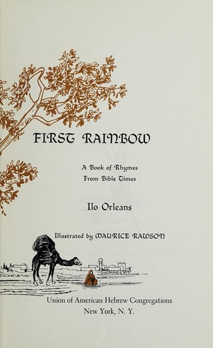Cover for The first rainbow