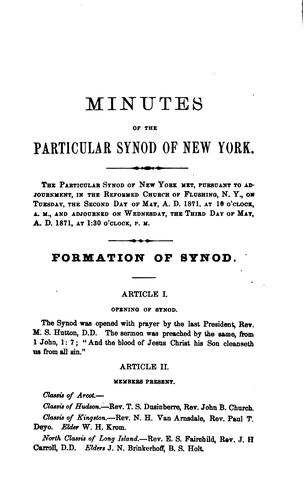 Cover for Minutes