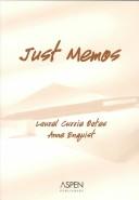 Cover for Just memos