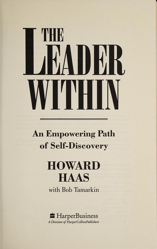 Cover for The leader within