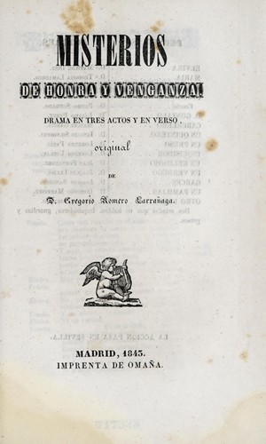 Cover for Misterios de honra y venganza