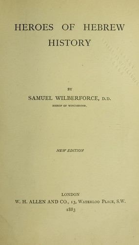 Cover for Heroes of Hebrew history