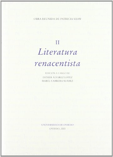 Cover for Volumen II. Literatura renacentista