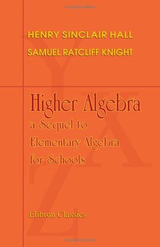 Cover for Higher Algebra