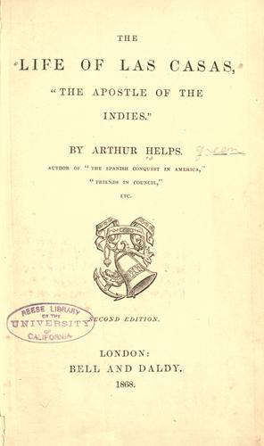 Cover for The life of Las Casas