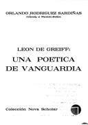 Cover for León de Greiff
