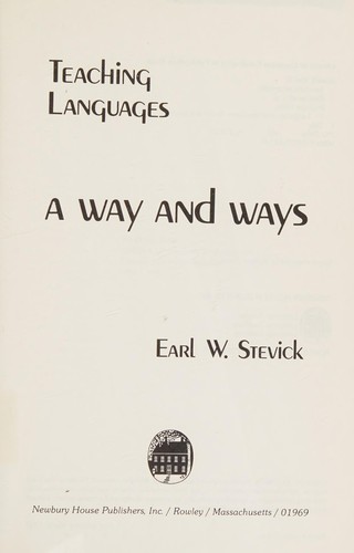 Cover for Teaching languages