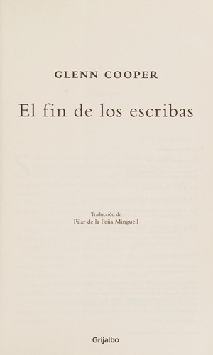 Cover for El fin de los escribas