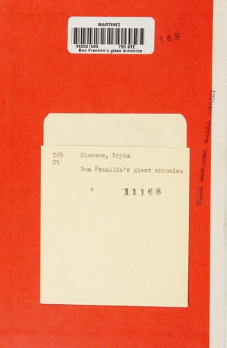 Cover for Ben Franklin's glass armonica