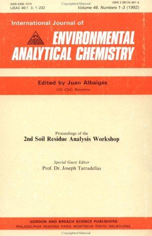 Cover for Second Soil Residue Analysis Workshop