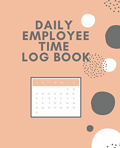 Cover for Daily Employee Time Log Book