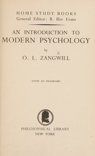 Cover for An introduction to modern psychology.