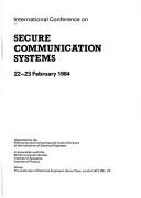 Cover for Secure Communications (IEE conference publication)