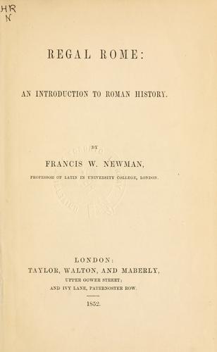 Cover for Regal Rome