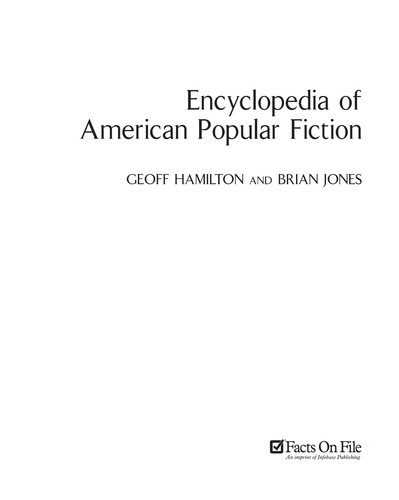 Cover for Encyclopedia of American popular fiction