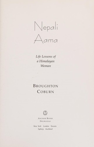 Cover for Nepali Aama