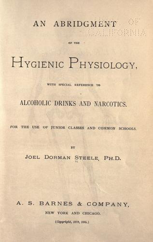 Cover for An abridgment of the hygienic physiology