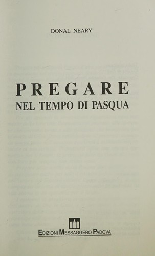 Cover for Pregare nel tempo di Pasqua