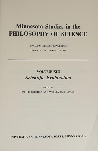Cover for Scientific Explanation
