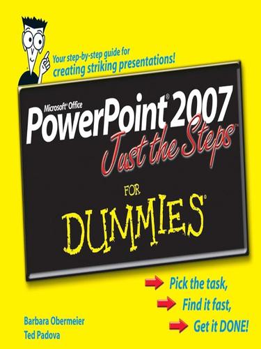 Cover for PowerPoint 2007 Just the Steps For Dummies