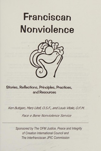 Cover for Franciscan nonviolence