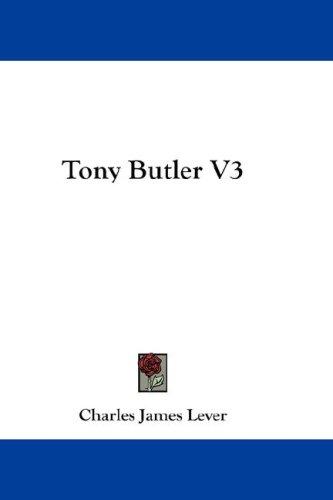 Cover for Tony Butler V3