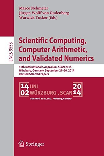 Cover for Scientific Computing, Computer Arithmetic, and Validated Numerics