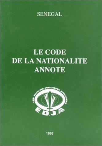 Cover for Code de la nationalité