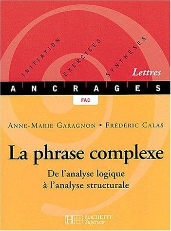 Cover for La phrase complexe 