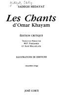 Cover for Les chants d'Omar Khayam