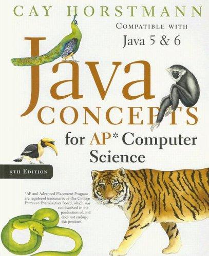 Cover for Java Concepts for AP Computer Science
