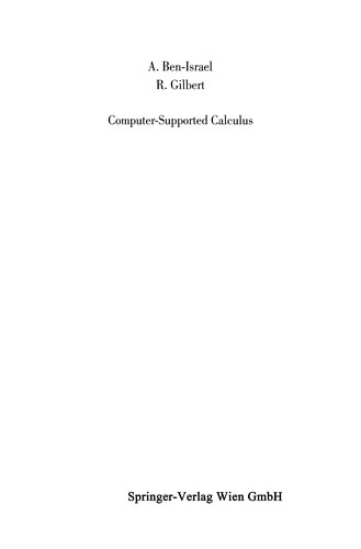 Cover for Computer-Supported Calculus