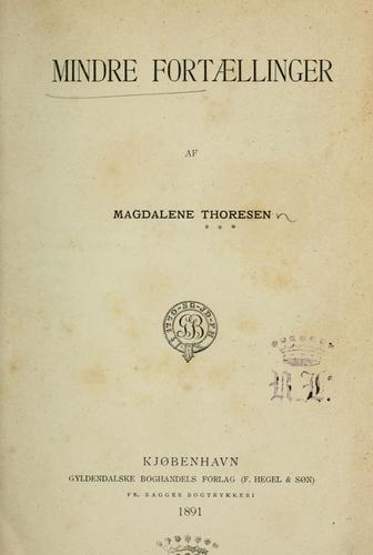 Cover for Mindre Fortællinger