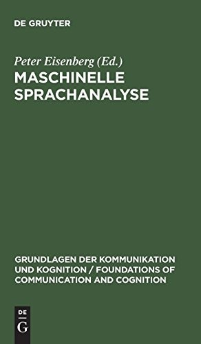 Cover for Maschinelle Sprachanalyse