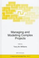 Cover for Managing and modelling complex projects
