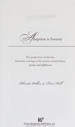 Cover for Adoption is forever