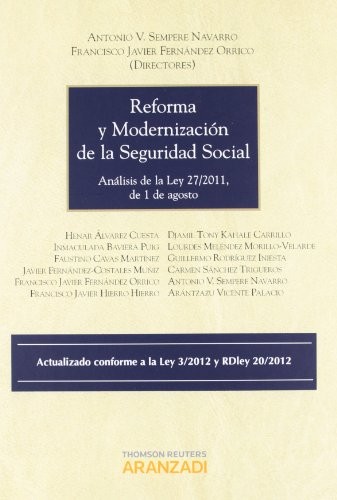 Cover for Reforma y modernización de la Seguridad Social - Análisis de la Ley 27/2011, de 1 de agosto