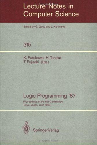 Cover for Logic Programming '87