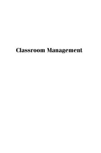 Cover for Classroom management
