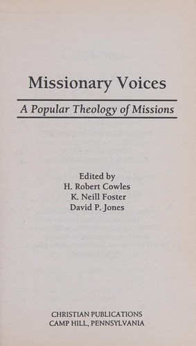Cover for Missionary Voices
