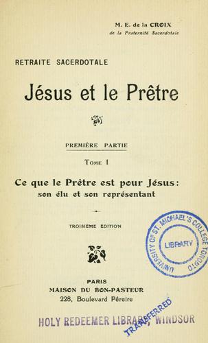 Cover for Retraite sacerdotale