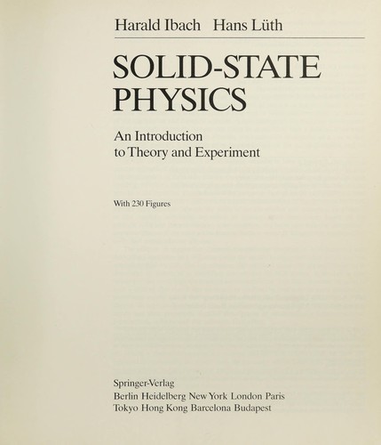 Cover for Solid-state physics