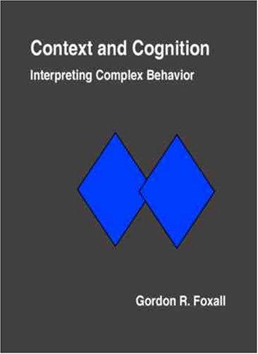Cover for Context and Cognition