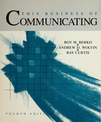 Cover for This business of communicating