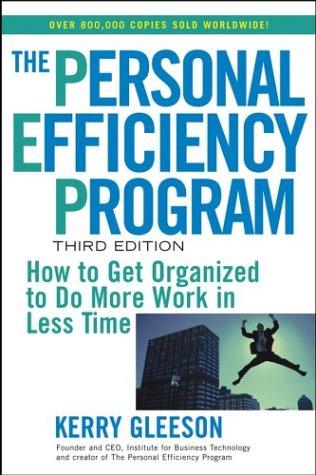 Cover for The personal efficiency program