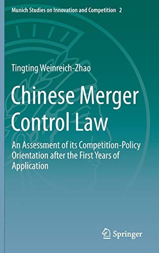 Cover for Chinese Merger Control Law